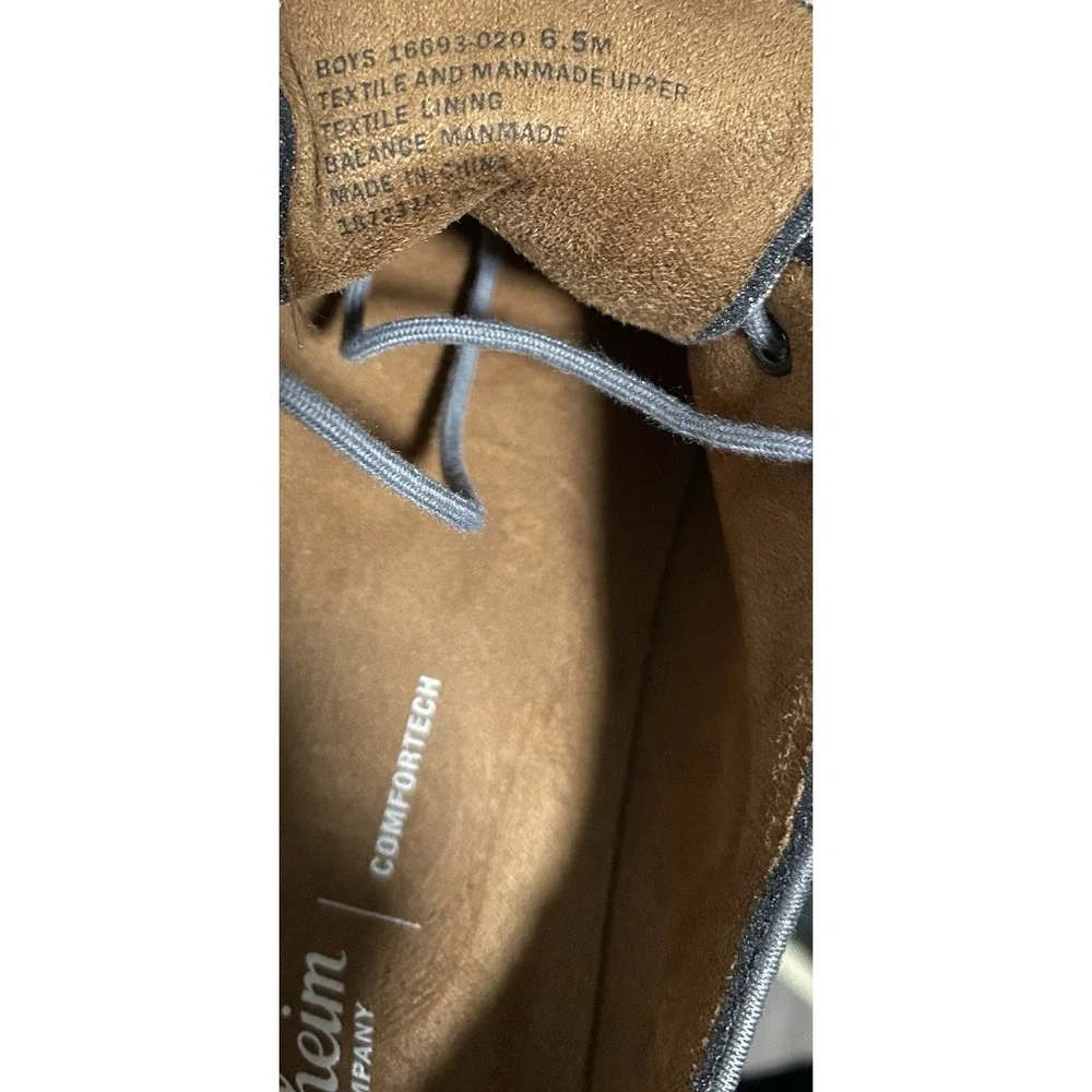 Florsheim Highland Jr Boys Oxford Shoes | Gray Canvas | Size 6.5 Big Kid